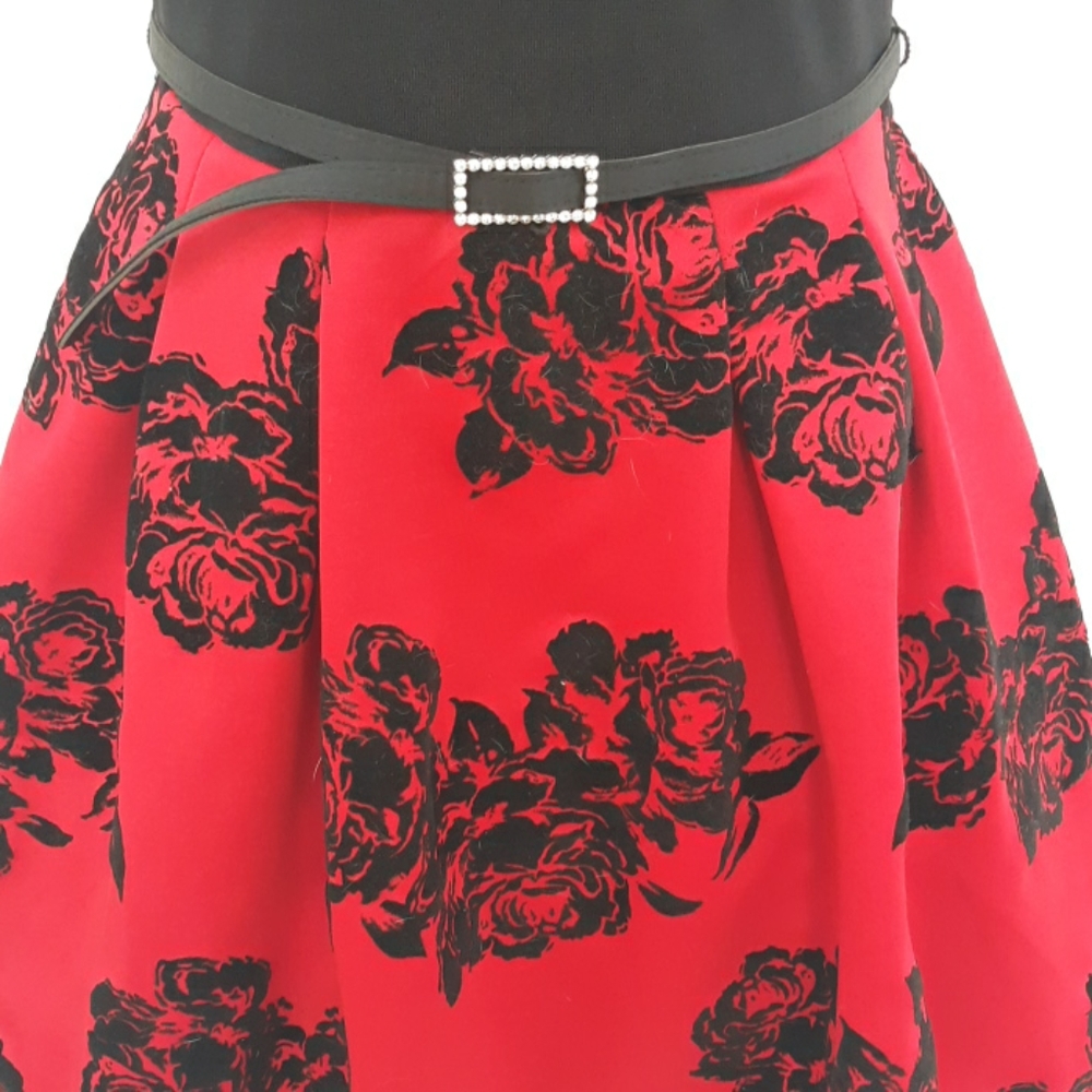 Crystal Doll Party Dress Blk/Red sz. 7 - Picture 5 of 6